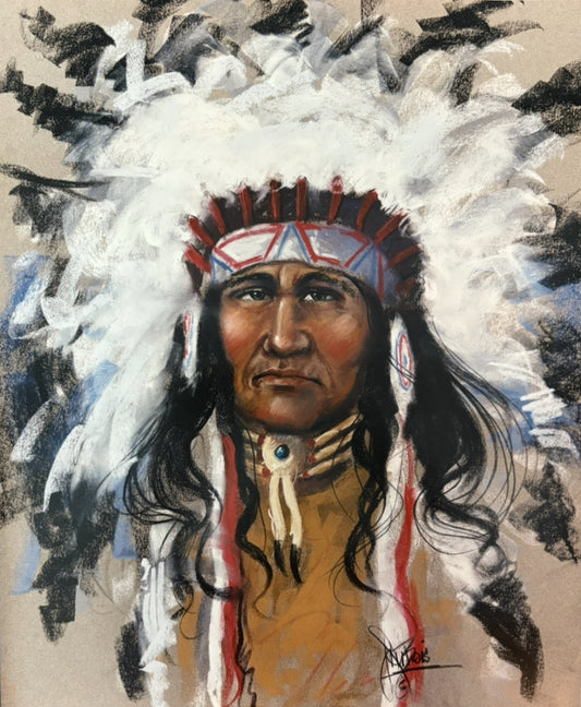 Indian man with full head dress