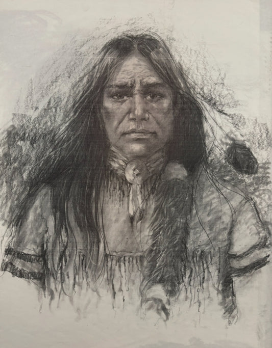 Indian Man with Eagle Feather