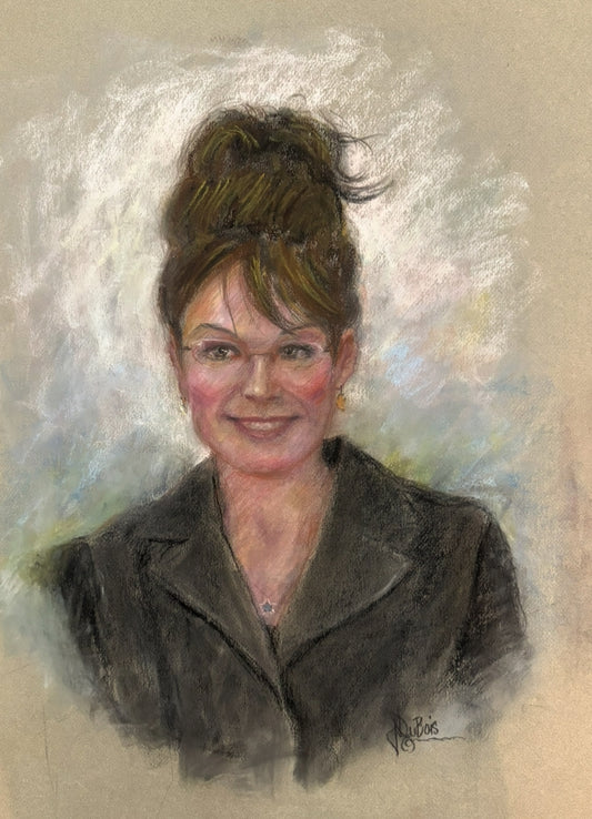 Sarah Palin Original pastel