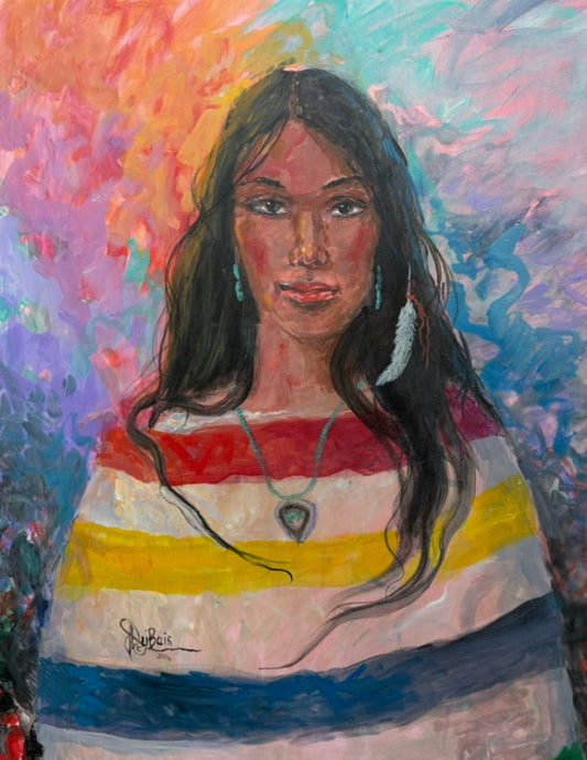 Lady Eagle Feather 36 x 48“