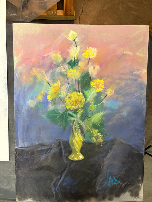 Still life yellow flowers